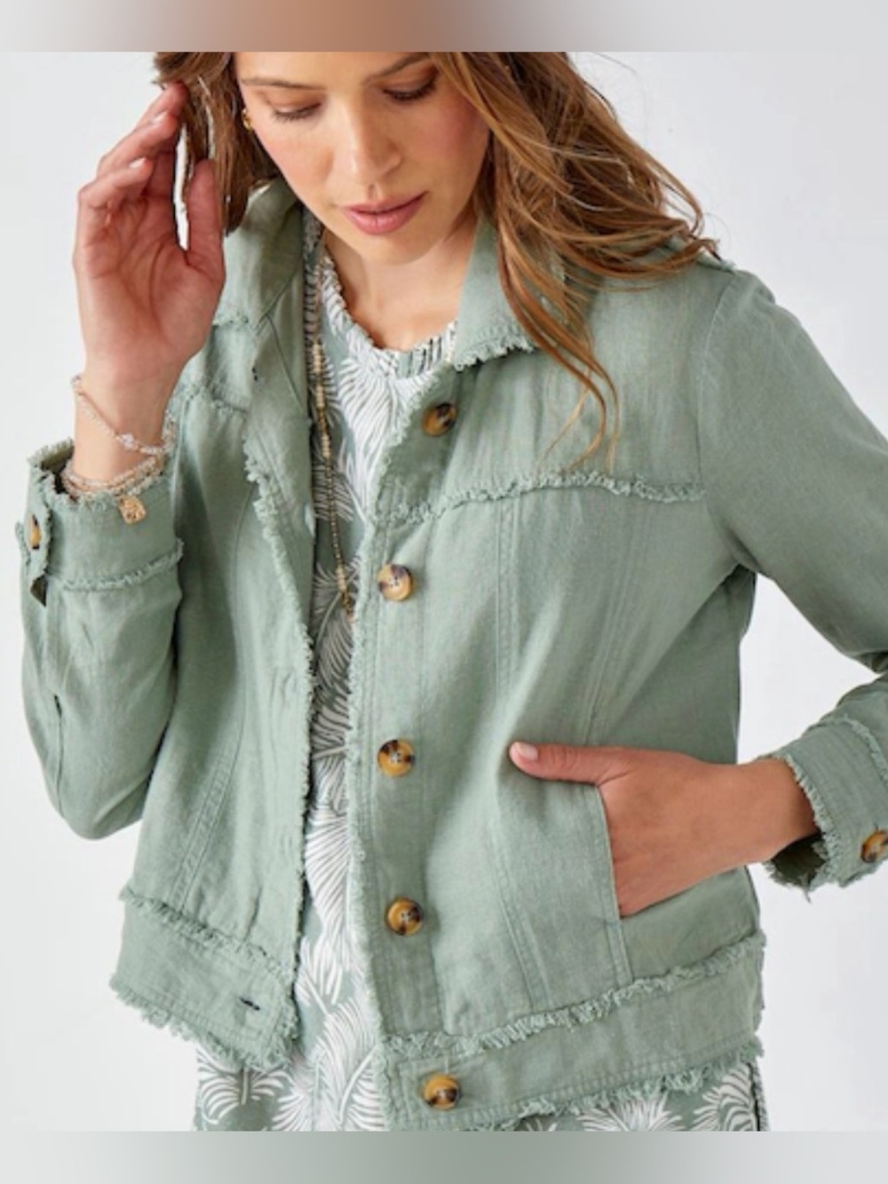 Charlie Paige linen blend jacket
